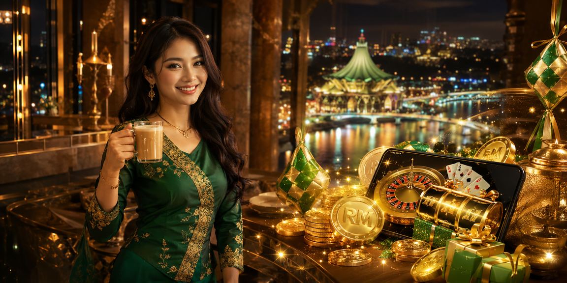 Pemain slot stc4d menggunakan aplikasi kasino semasa sambutan Hari Raya di Kuching