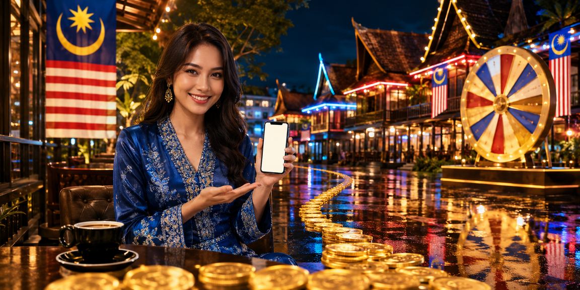 Pemain VIP stc4d dari Sarawak menikmati bonus slot eksklusif sambil berbaju kurung